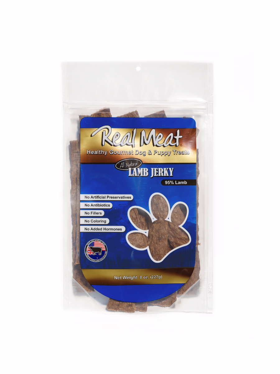 Lamb Jerky Treats 8oz by Real Meat