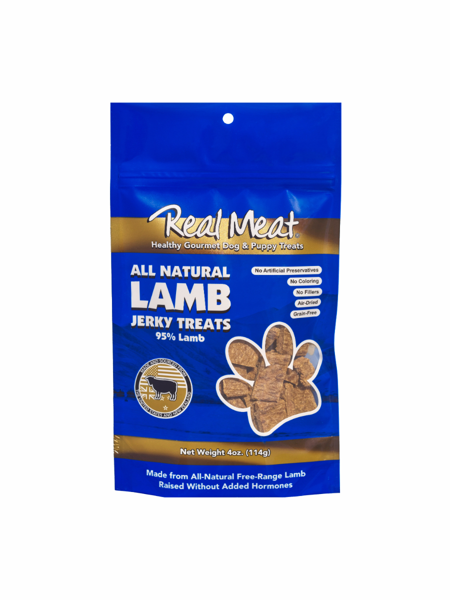 Lamb Jerky Treats 4oz by Real Meat