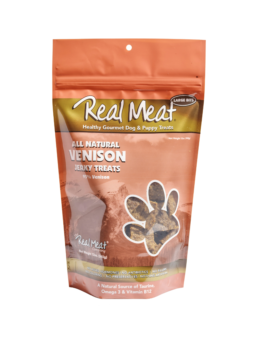 Venison Dog Treats 12oz by Real Meat