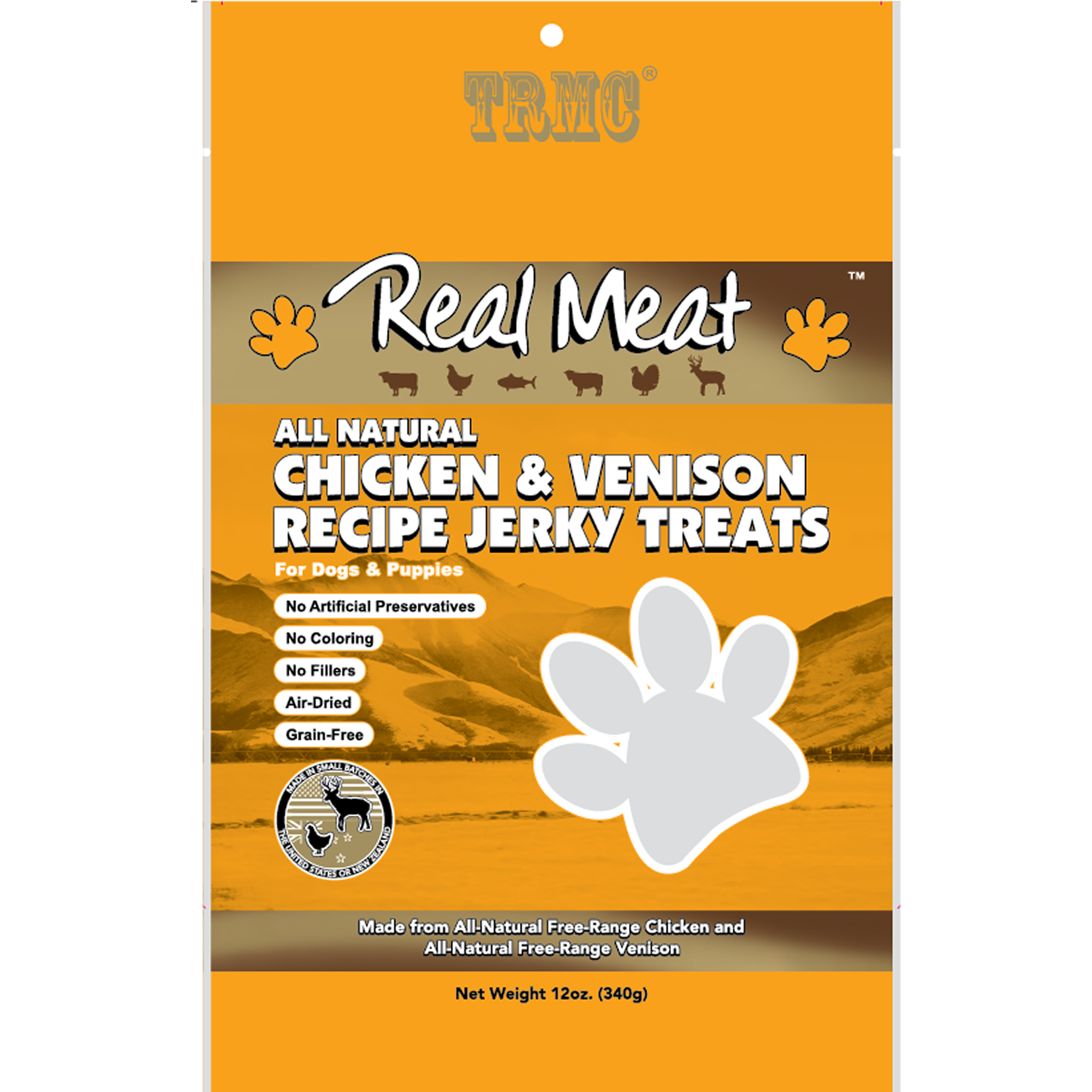 The Real Meat Company Grain Free All Natural Chicken & Venison Jerky Dog Treats The Real Meat Company Grain Free All Natural Chicken & Venison Jerky Dog Treats