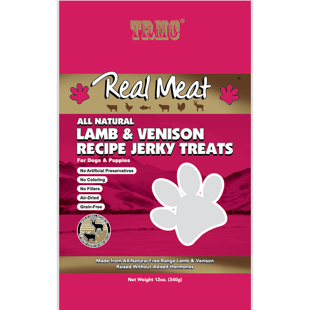 The Real Meat Company Grain Free All Natural Venison Jerky Dog Treats The Real Meat Company Grain Free All Natural Venison Jerky Dog Treats