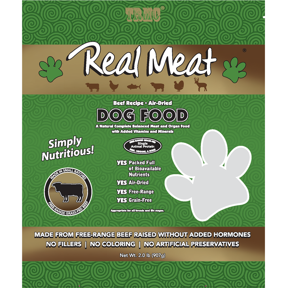 Real Meat Air-Dried Beef Dog Food 5 lbs