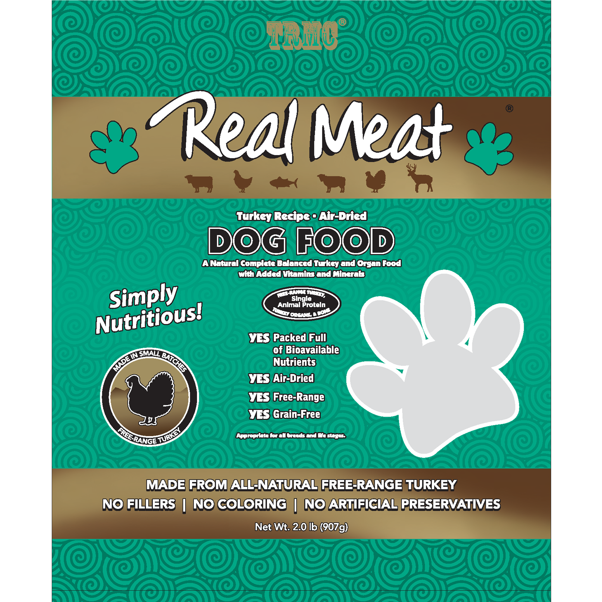 Air-Dried Turkey Dog Food 2lb