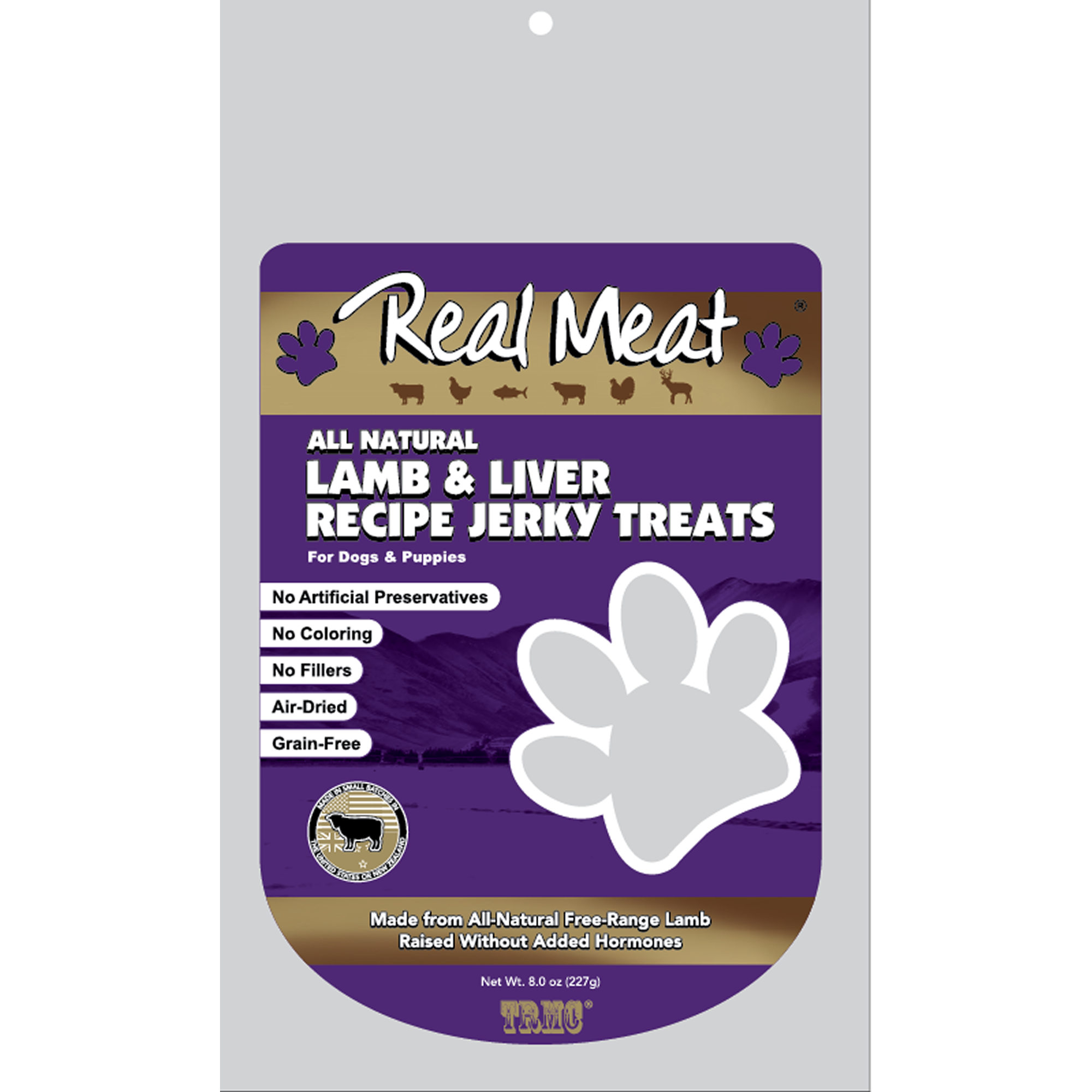 The Real Meat Company Grain Free All Natural Lamb & Liver Jerky Dog Treats The Real Meat Company Grain Free All Natural Lamb & Liver Jerky Dog Treats