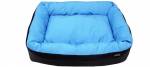 Waterproof Barrier Layout Dog Bed - Large: 36"x23" (91x58 cm), Blue