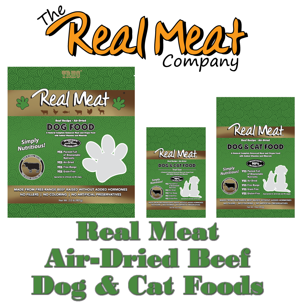 Real Meat Air-Dried Beef Dog Food 2 lbs