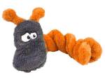 Duraplush Coil Caterpillar Dog Toy - Orange
